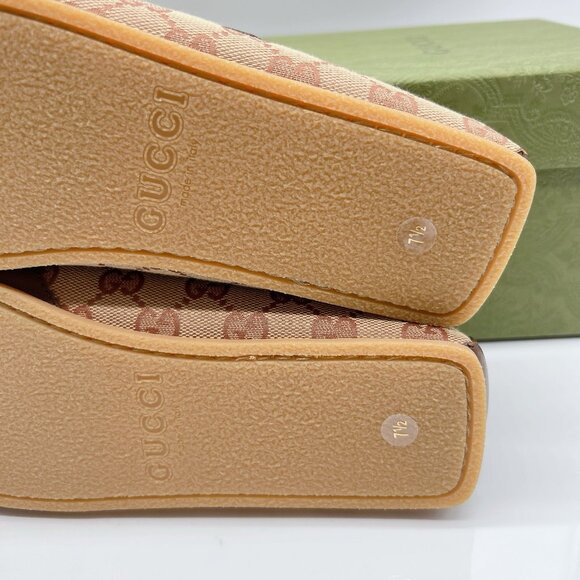 GUCCI Interlocking G Horsebit Logo Supreme Loafer Brown Leather Mens UK 7.5 US 8 - Picture 11 of 13